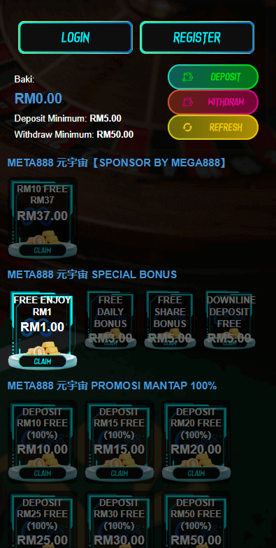 Meta888 free credit